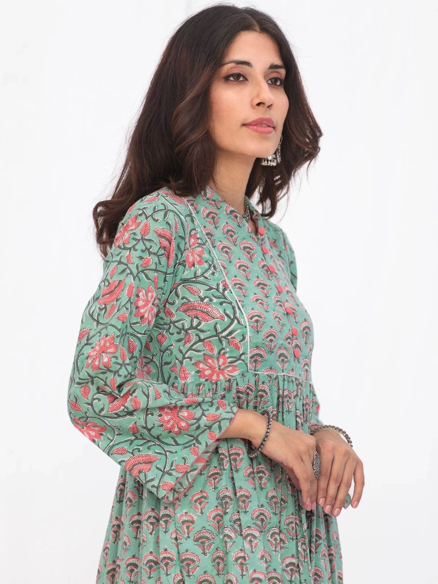 Harit Andaz Set Of Flared Kurta Pants Dupatta