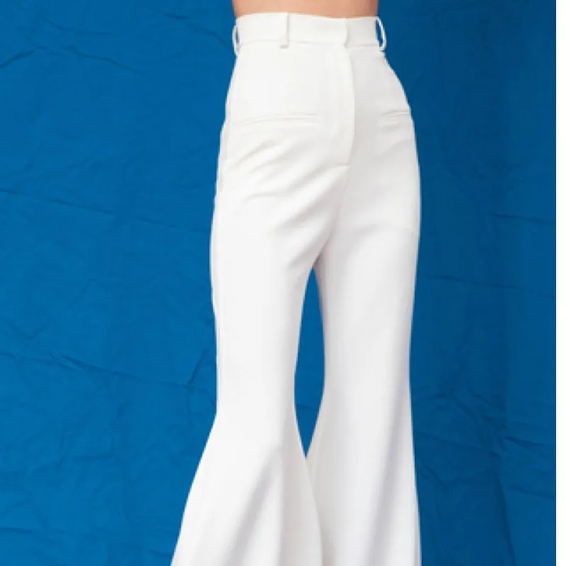 High-rise Wide Flared-leg Pants