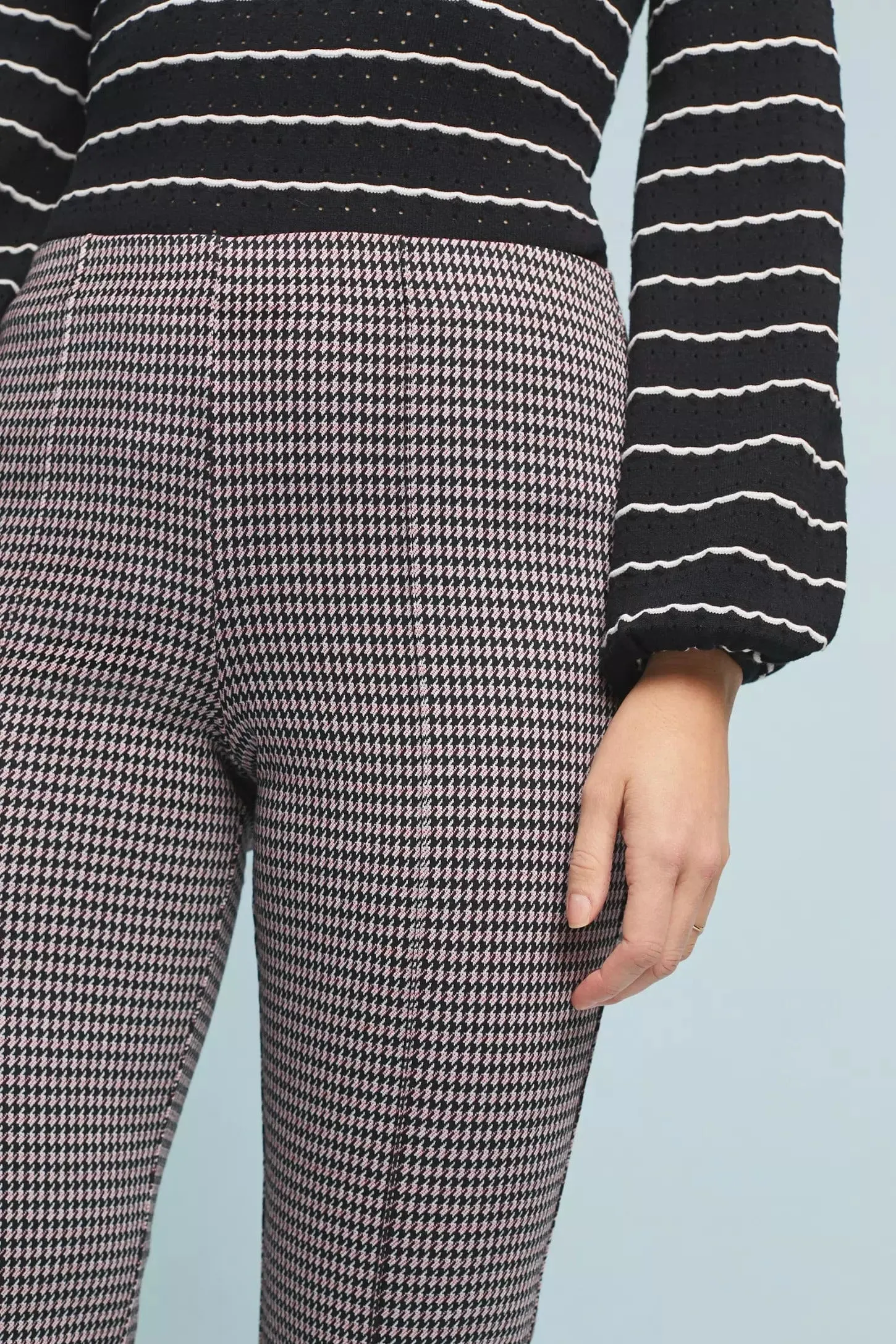 Houndstooth Flare Pants