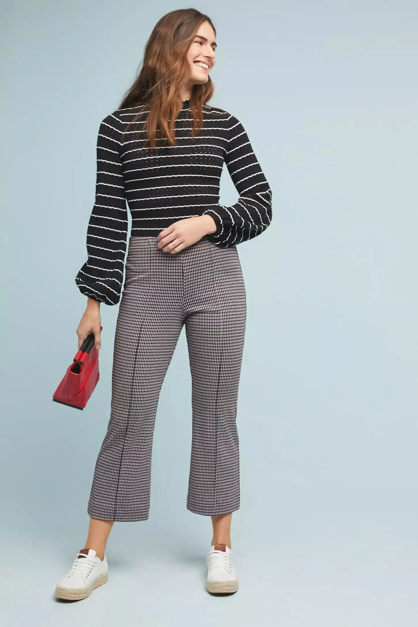 Houndstooth Flare Pants