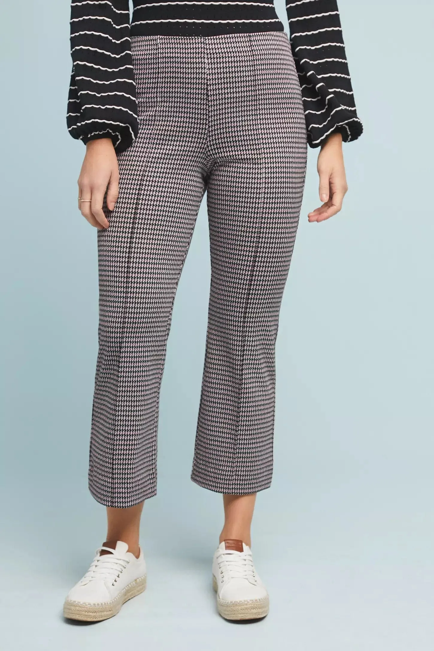 Houndstooth Flare Pants