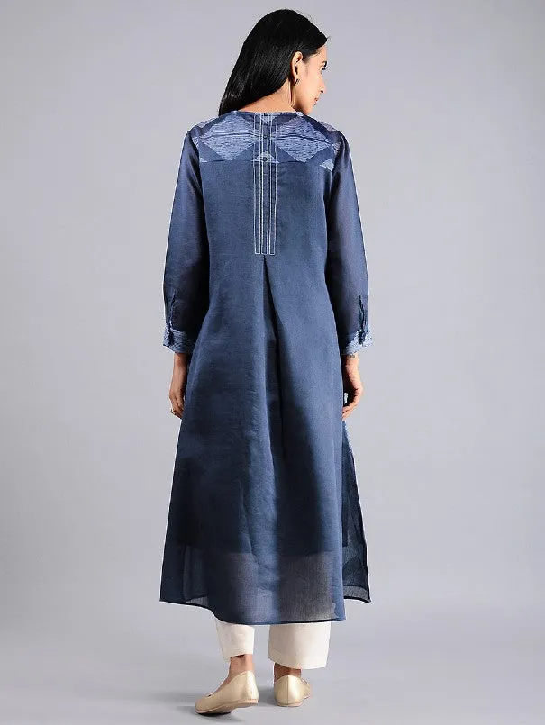 Indigo Shibori Kurta (Set of 2)