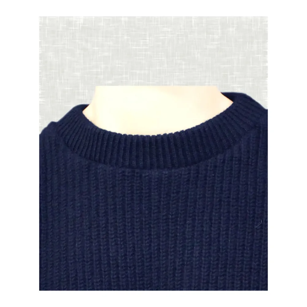 Interknit Mens Fish Rib Patch Jumper