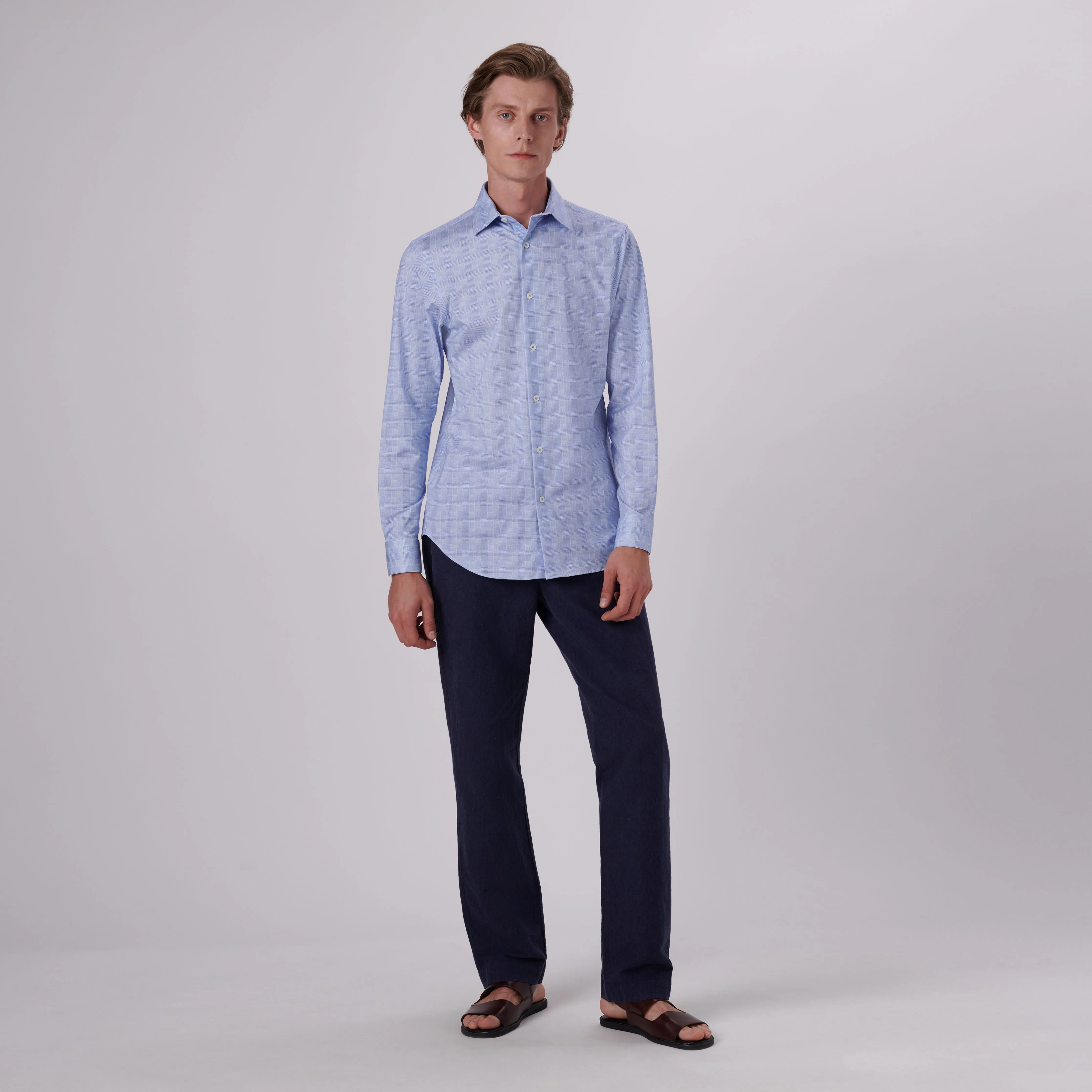 James Glen Check Print OoohCotton Shirt