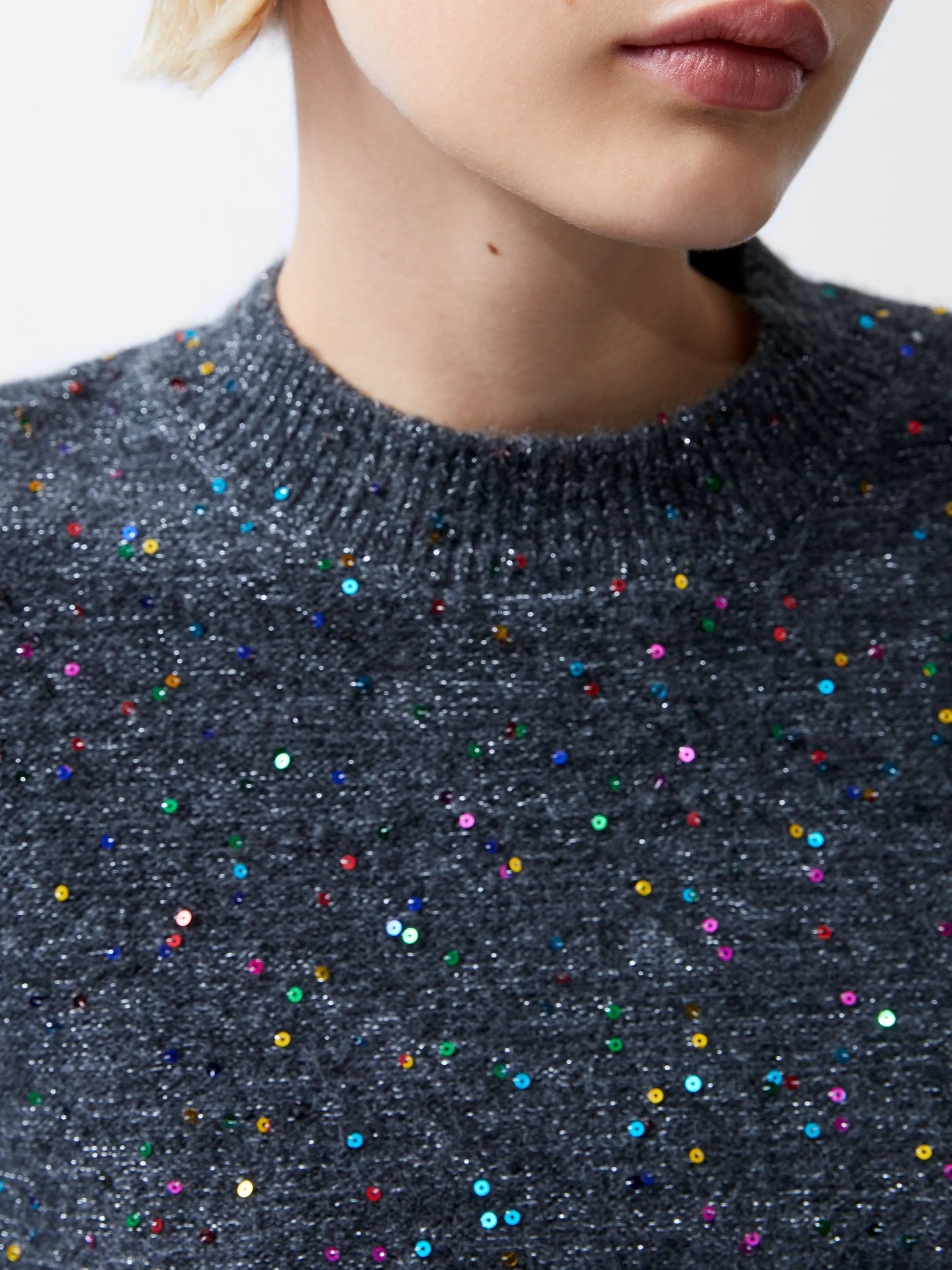 Janet Sequins Soft Jumper