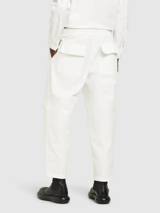 Jil Sander   Cotton gabardine cropped pants 