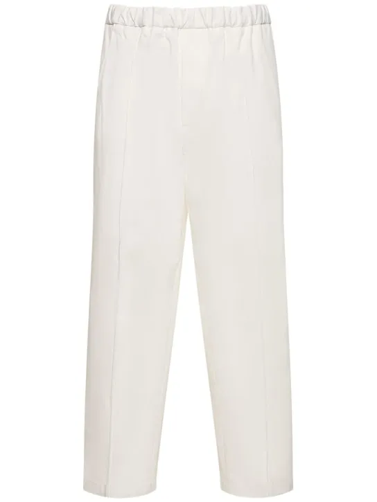 Jil Sander   Cotton gabardine cropped pants 