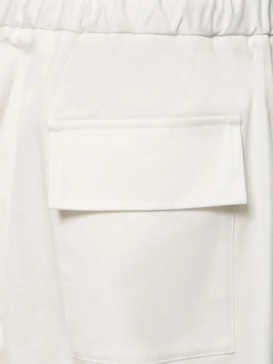 Jil Sander   Cotton gabardine cropped pants 