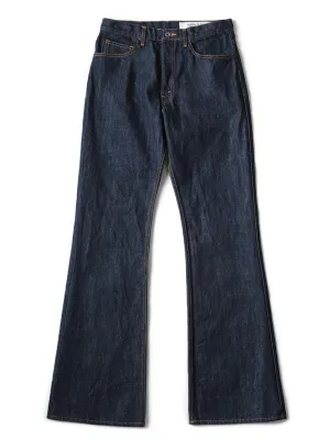 Kapital 14oz Denim 5P RAT FLARE Pants - One Wash Indigo