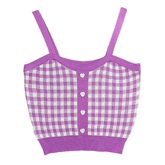 Love Addiction Plaid Top