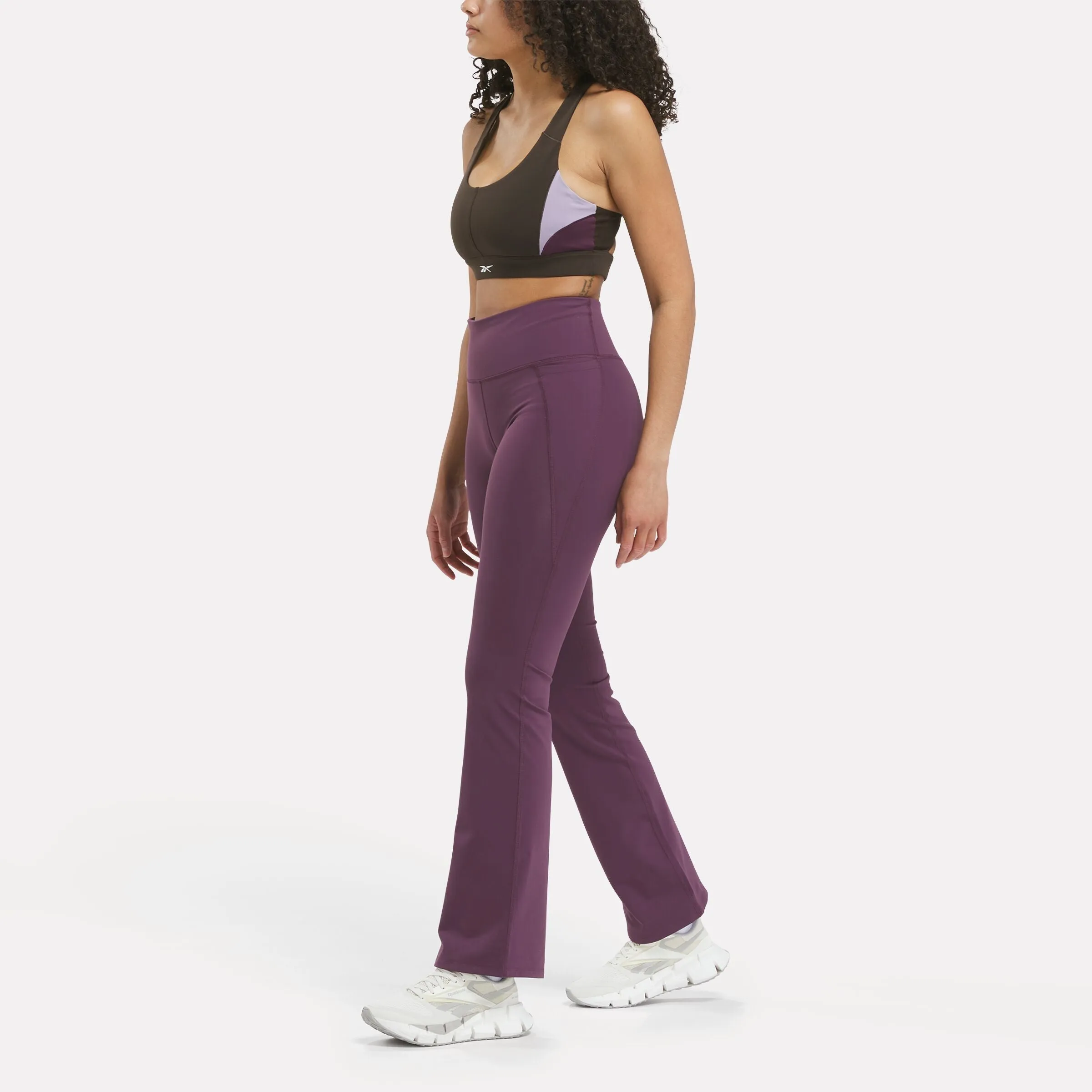 Lux High-Rise Mini-Flare Pants Midnight Plum