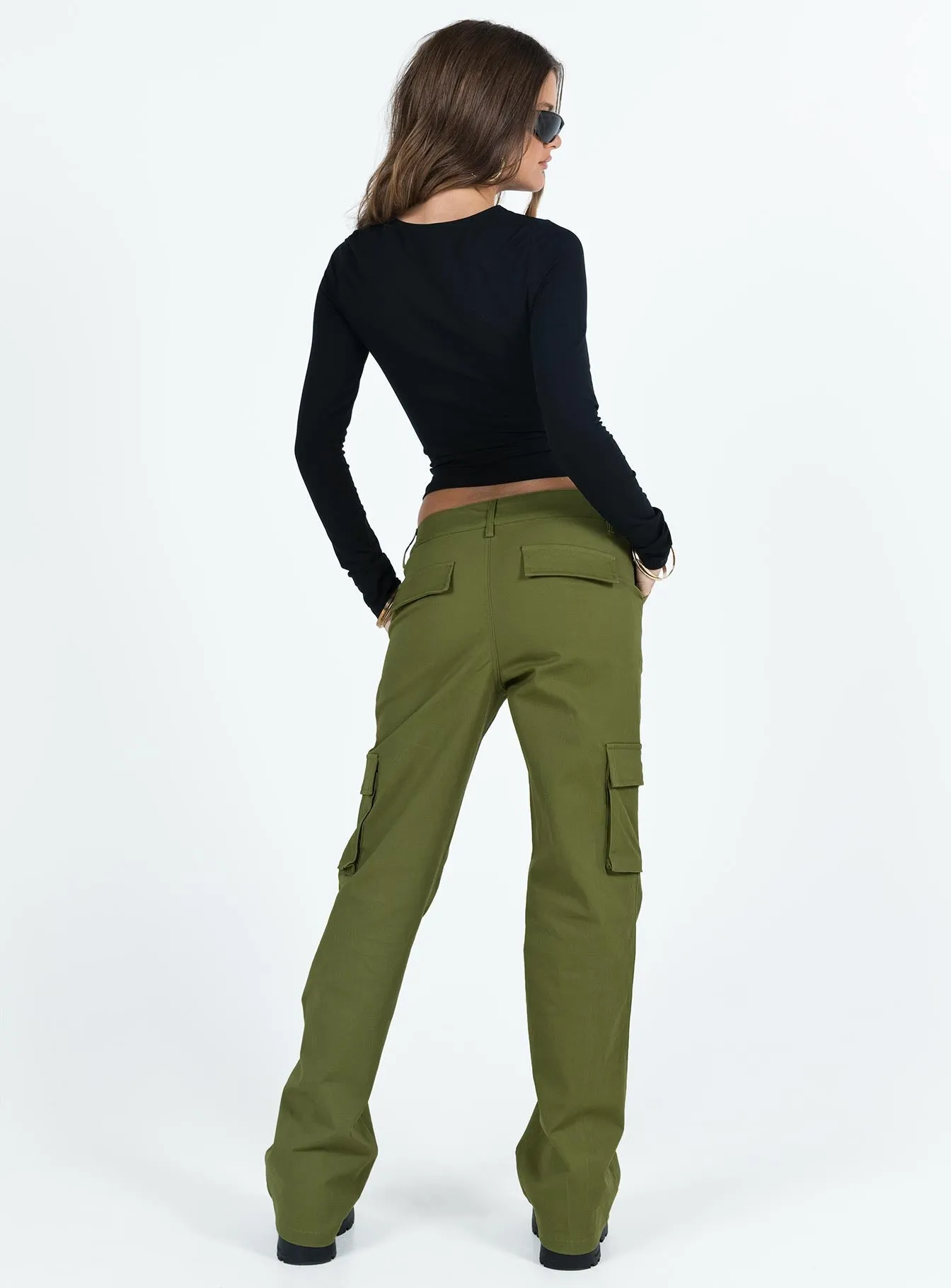 Mawson Bootleg Cargo Pant Green