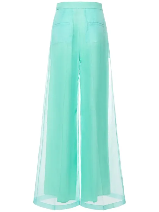 Max Mara   Calibri silk organza wide pants 