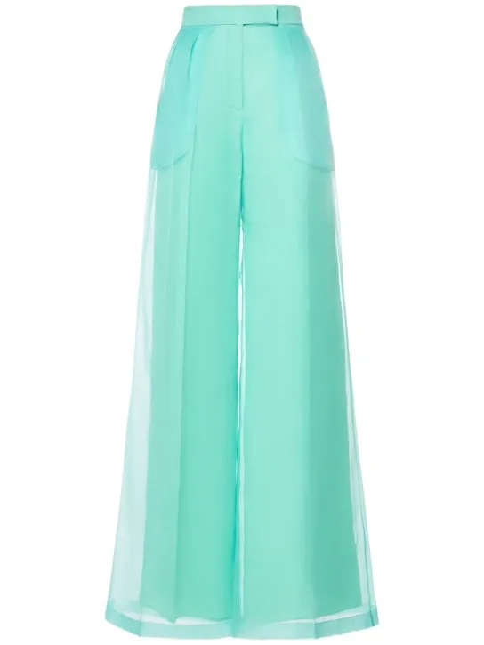 Max Mara   Calibri silk organza wide pants 