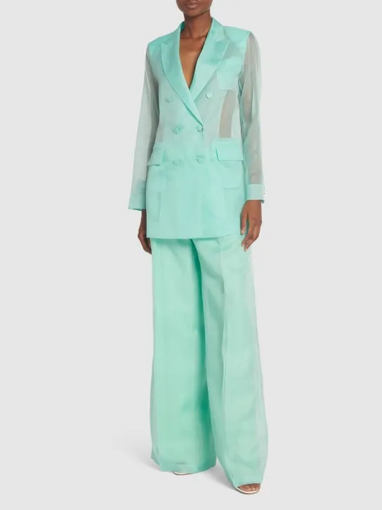 Max Mara   Calibri silk organza wide pants 