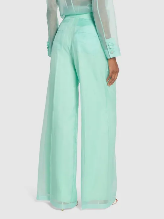 Max Mara   Calibri silk organza wide pants 