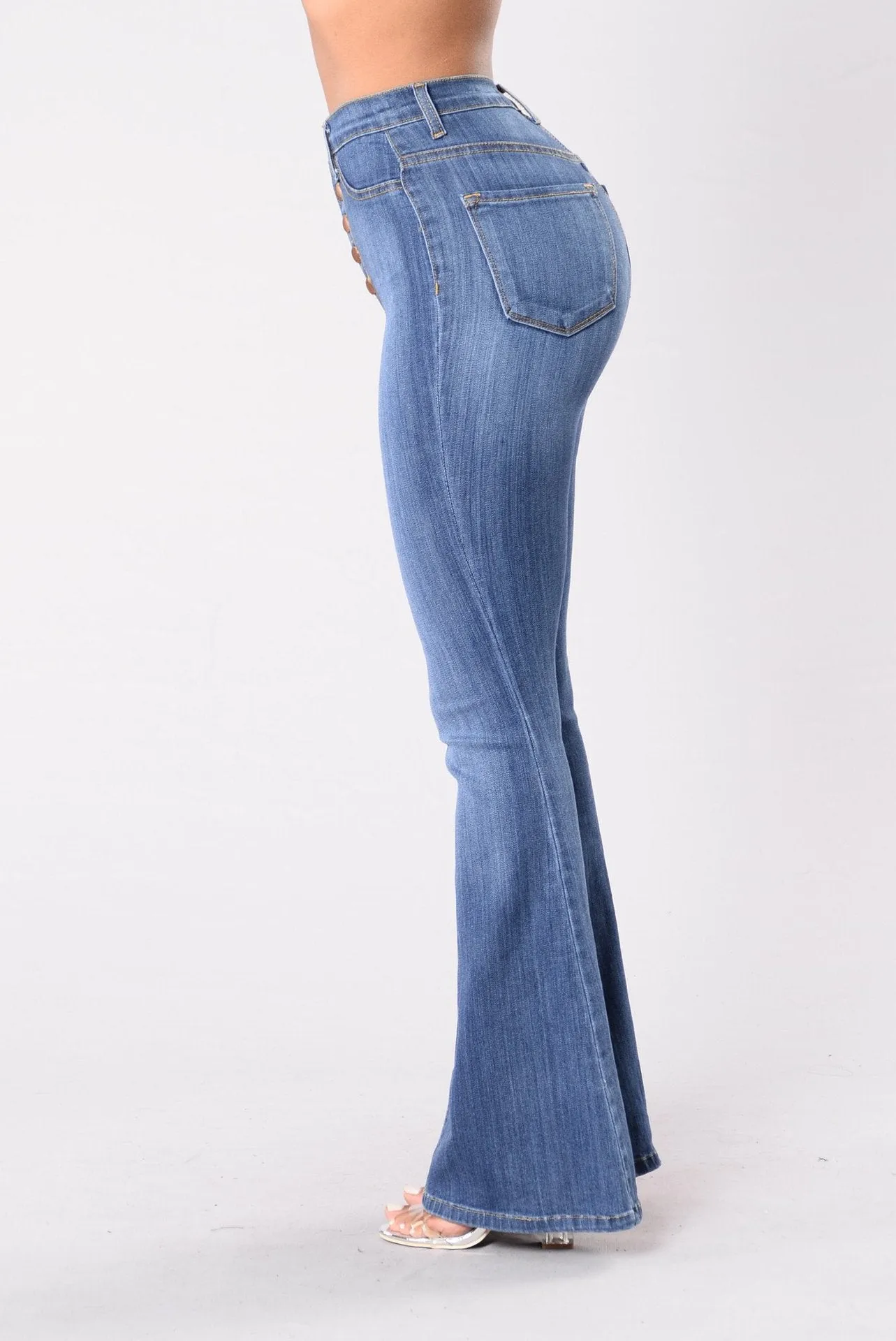 Medium Flare Skinny Denim Jeans