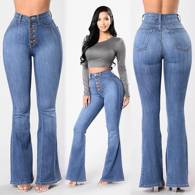 Medium Flare Skinny Denim Jeans