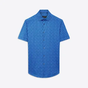 MILES Wavy Check OoohCotton Short Sleeve Shirt