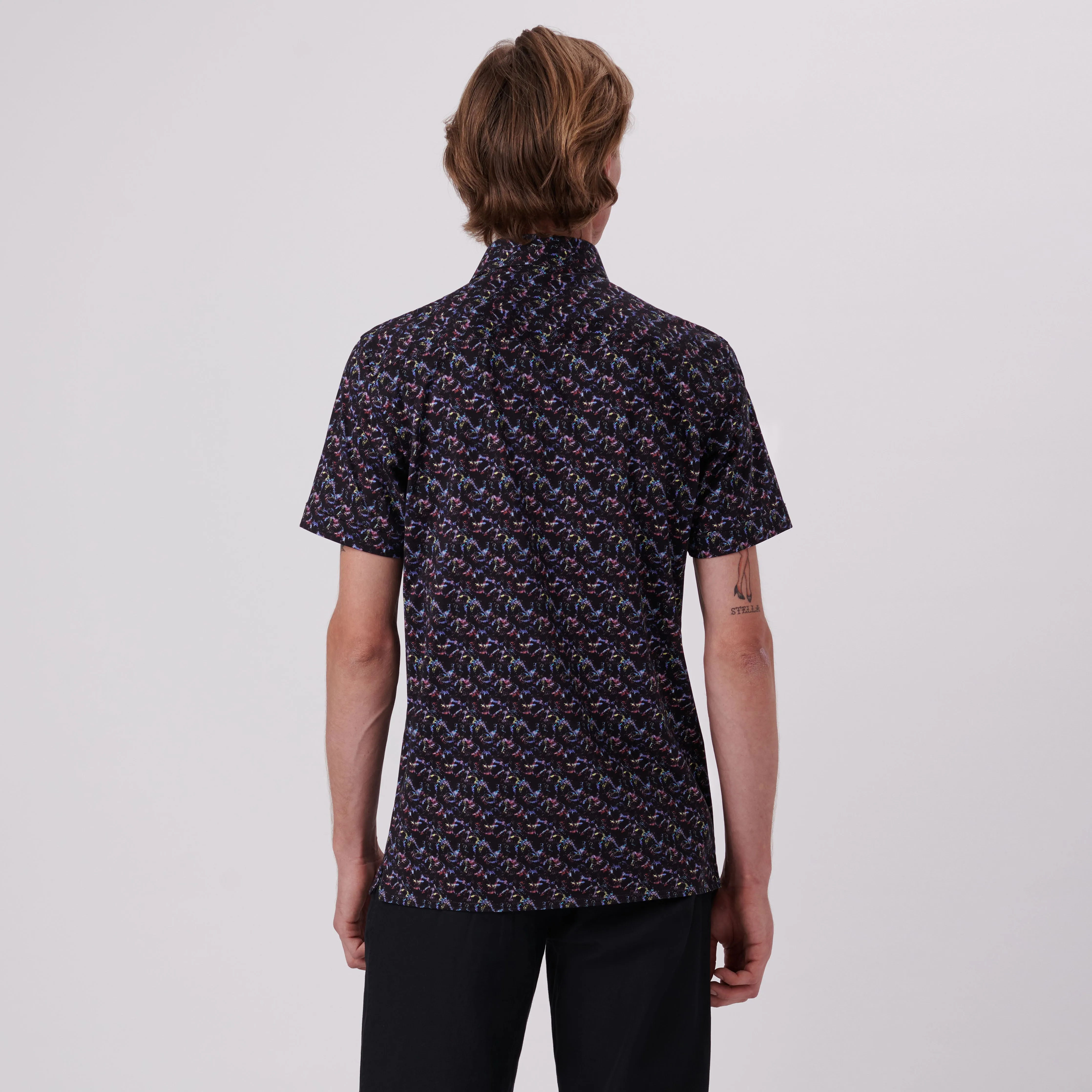 Milo Abstract Print OoohCotton Short Sleeve Shirt