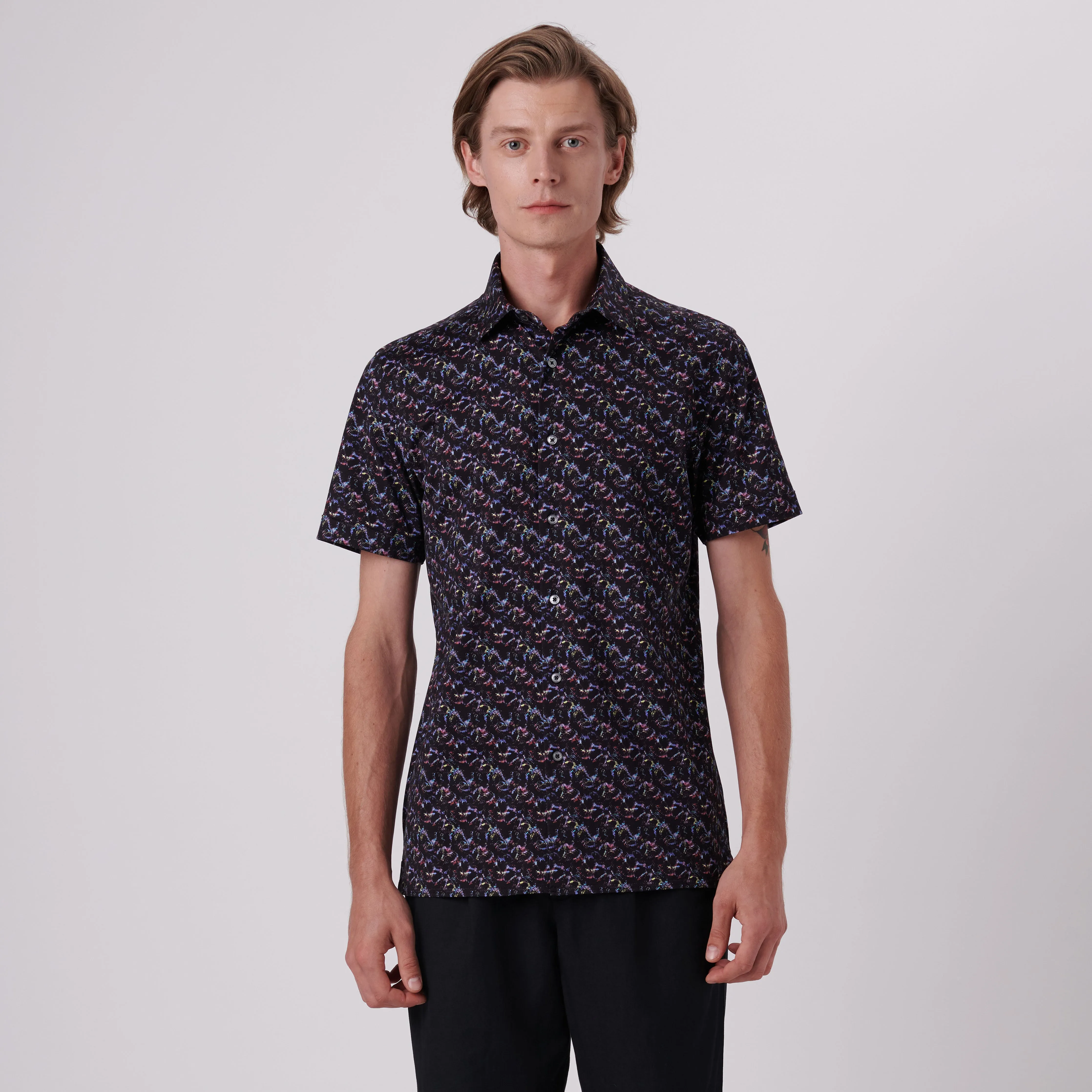 Milo Abstract Print OoohCotton Short Sleeve Shirt