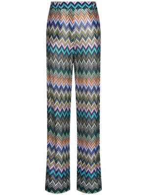 Missoni   Chevron lurex wide pants 