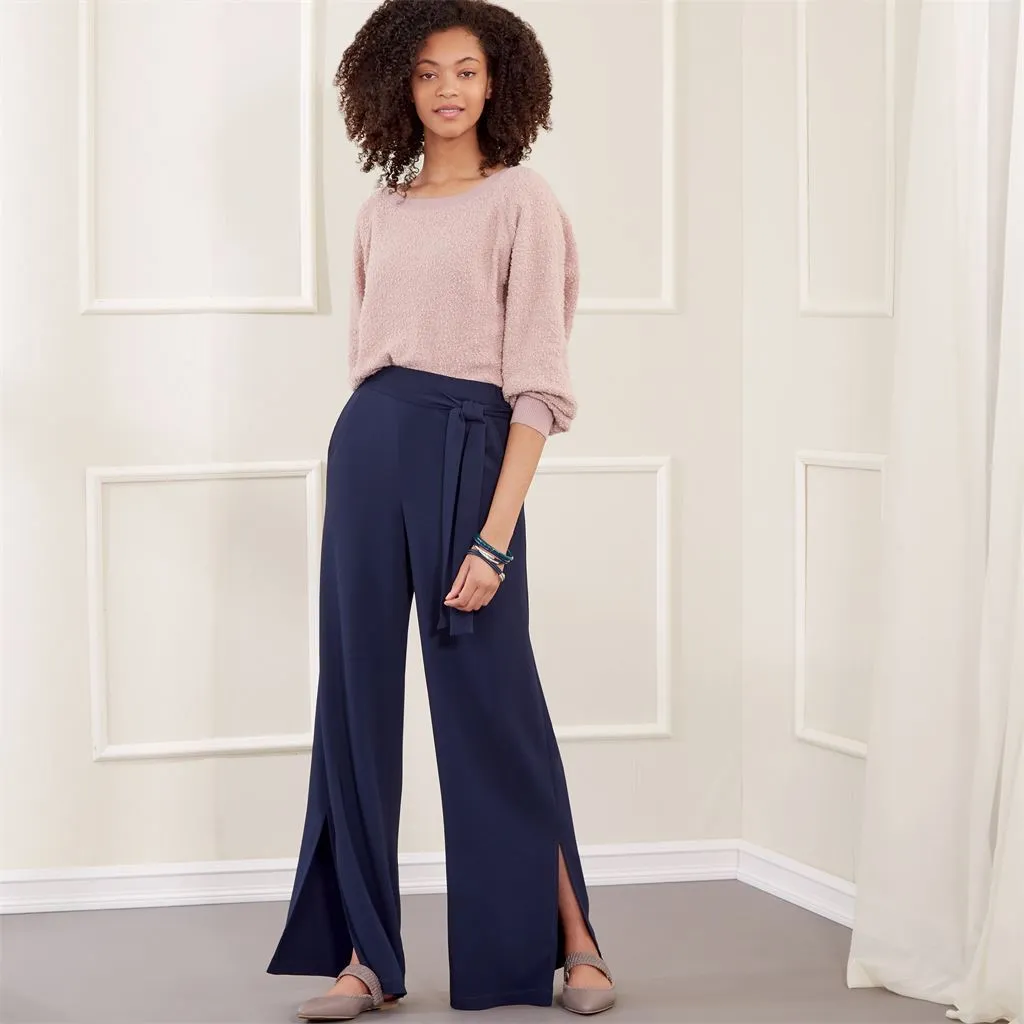 New Look Sewing Pattern N6691 Misses' Slim Or Flared Pants