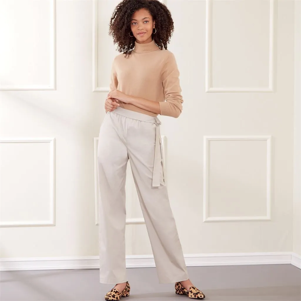 New Look Sewing Pattern N6691 Misses' Slim Or Flared Pants