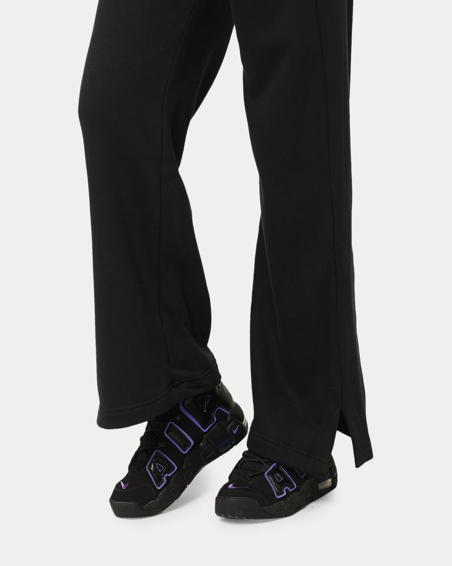 Nike Women's Sportswear Phoenix Fleece High Waisted Wide Leg Sweat Pants Black/Sail