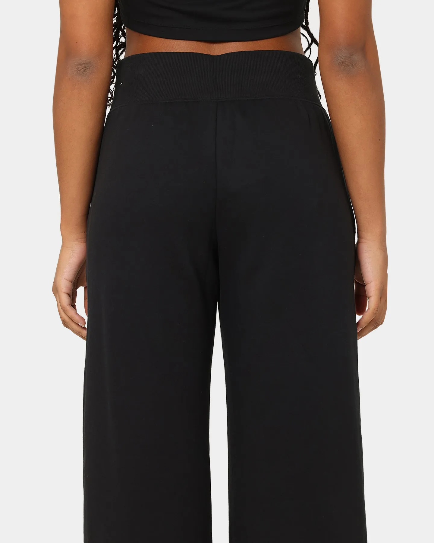 Nike Women's Sportswear Phoenix Fleece High Waisted Wide Leg Sweat Pants Black/Sail