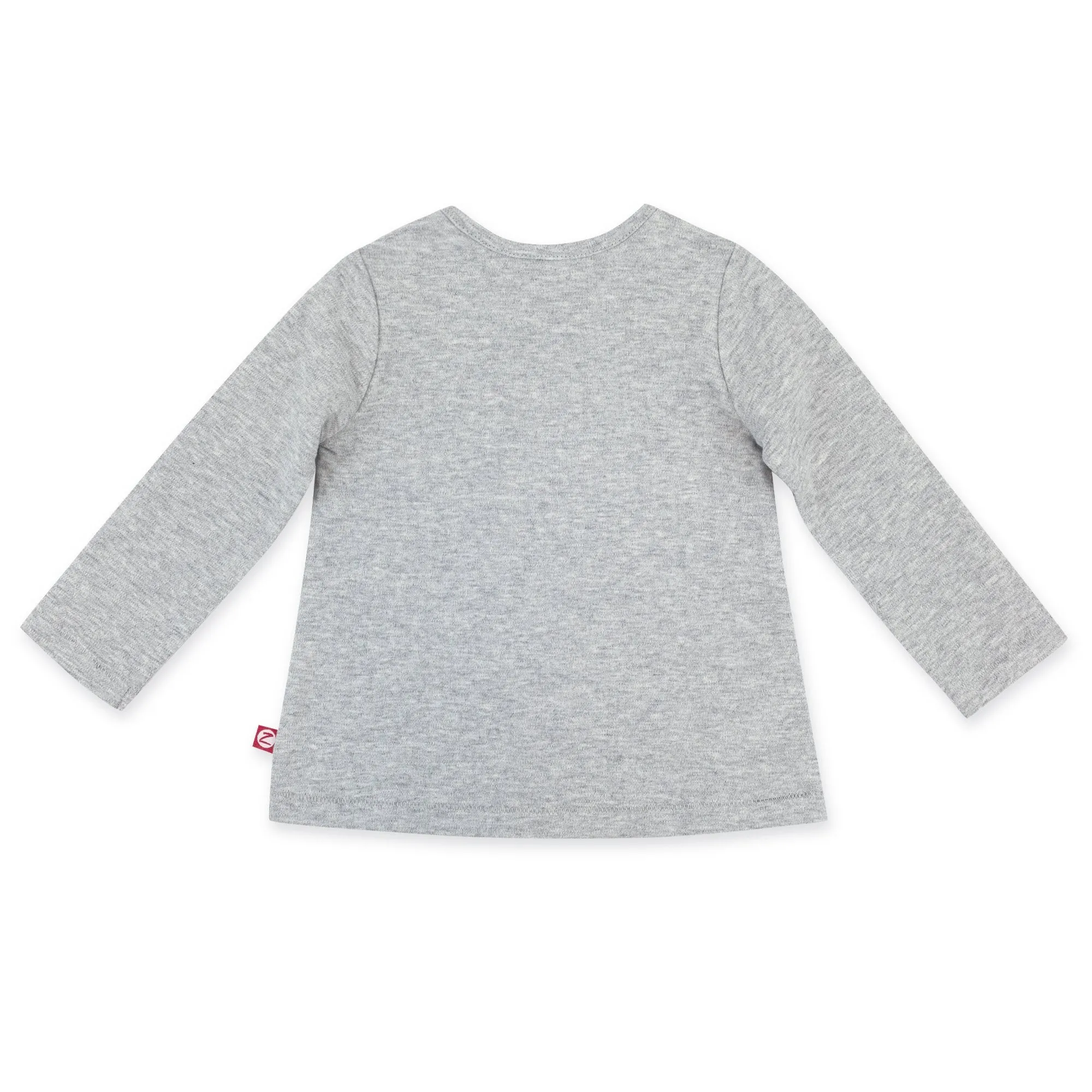 Organic Cotton Long Sleeve Swing Tee - Heather Gray