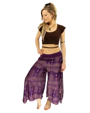 Palazzo Harem Pants Purple