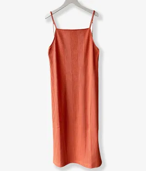 PHEENY/RANDOM RIB CAMISOLE DRESS(ORANGE)