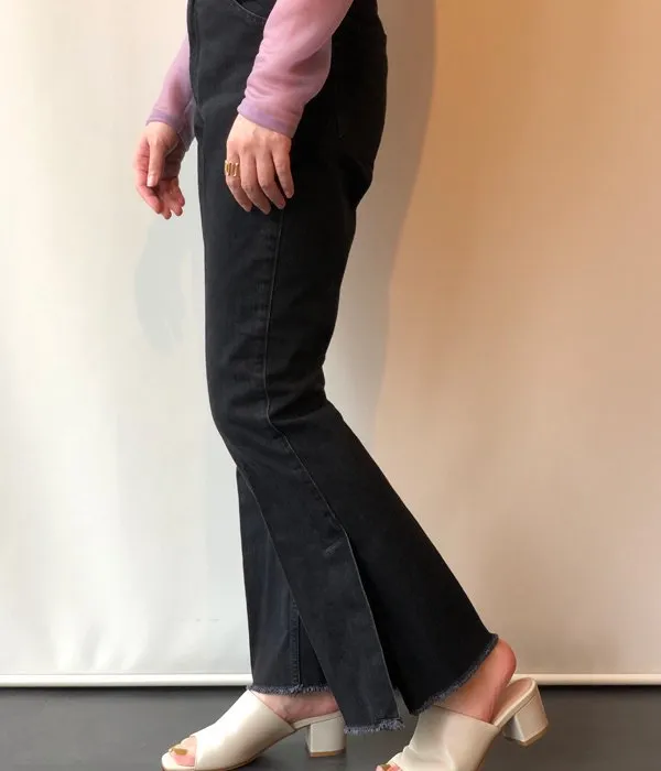 PHEENY/VINTAGE DENIM FLARED PANTS(BLACK)