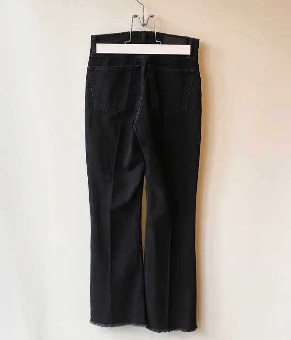 PHEENY/VINTAGE DENIM FLARED PANTS(BLACK)