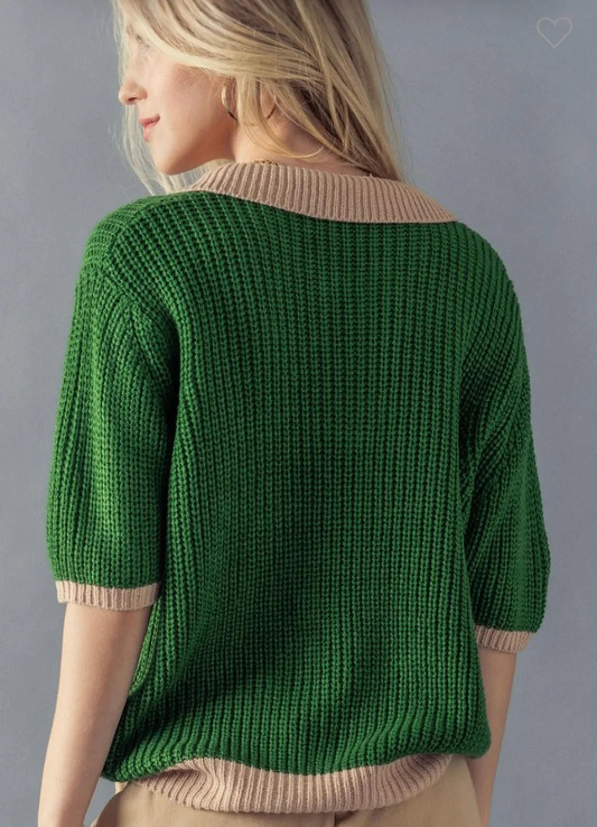 Quarter Button Sweater (More Colors)