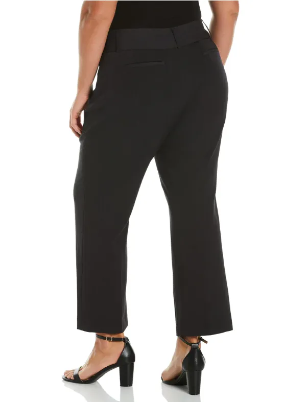 RAFELLA GABARDINE BOOTCUT PANT SHORT - CURVY FIT- SIZE8