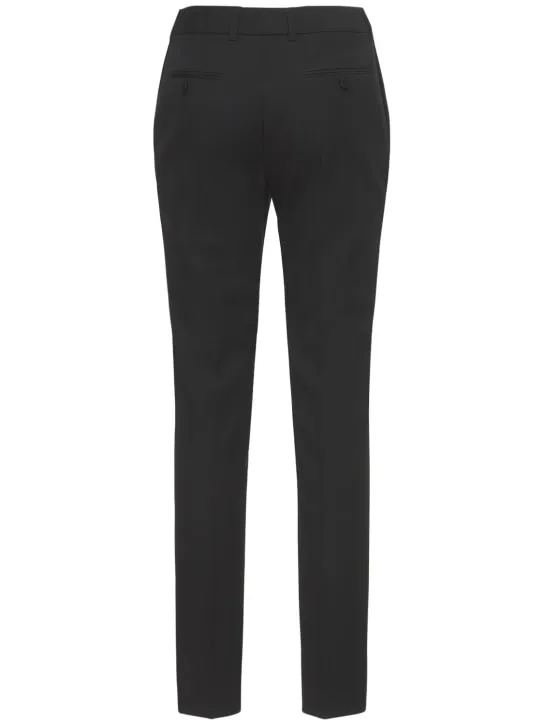 Saint Laurent   Straight wool tuxedo pants 