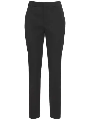 Saint Laurent   Straight wool tuxedo pants 