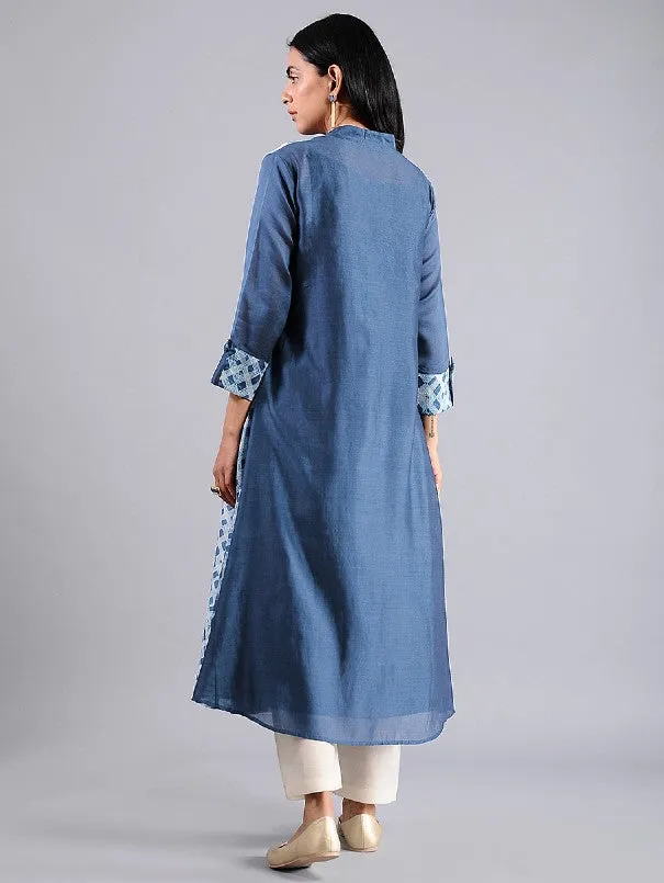 Shibori jacket dress in Indigo (Set of 2)