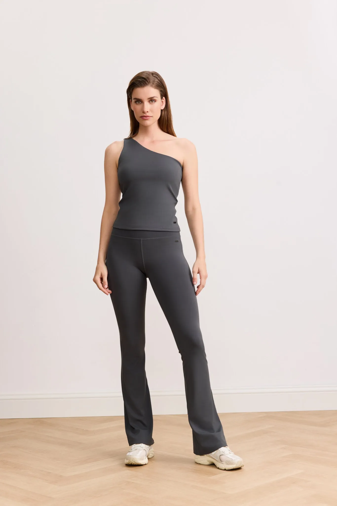 SIENNA SHAPE flared pants - Dark Grey