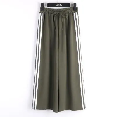 Sport Side Lines Flared Oversized Comfort Cotton Pants