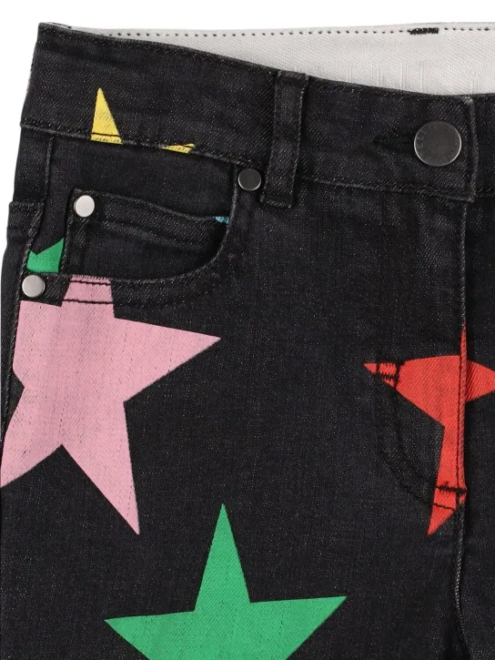 Stella McCartney Kids   Printed cotton denim pants 