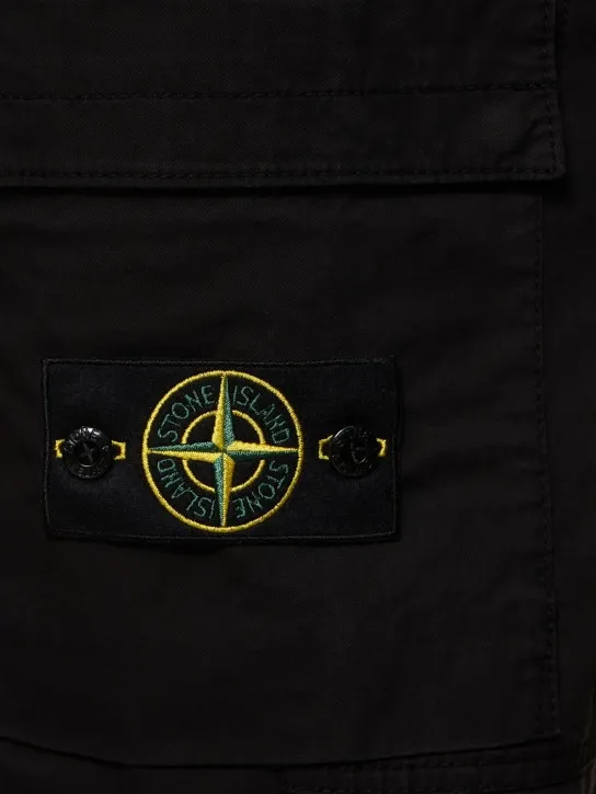 Stone Island   Tapered stretch cotton pants 