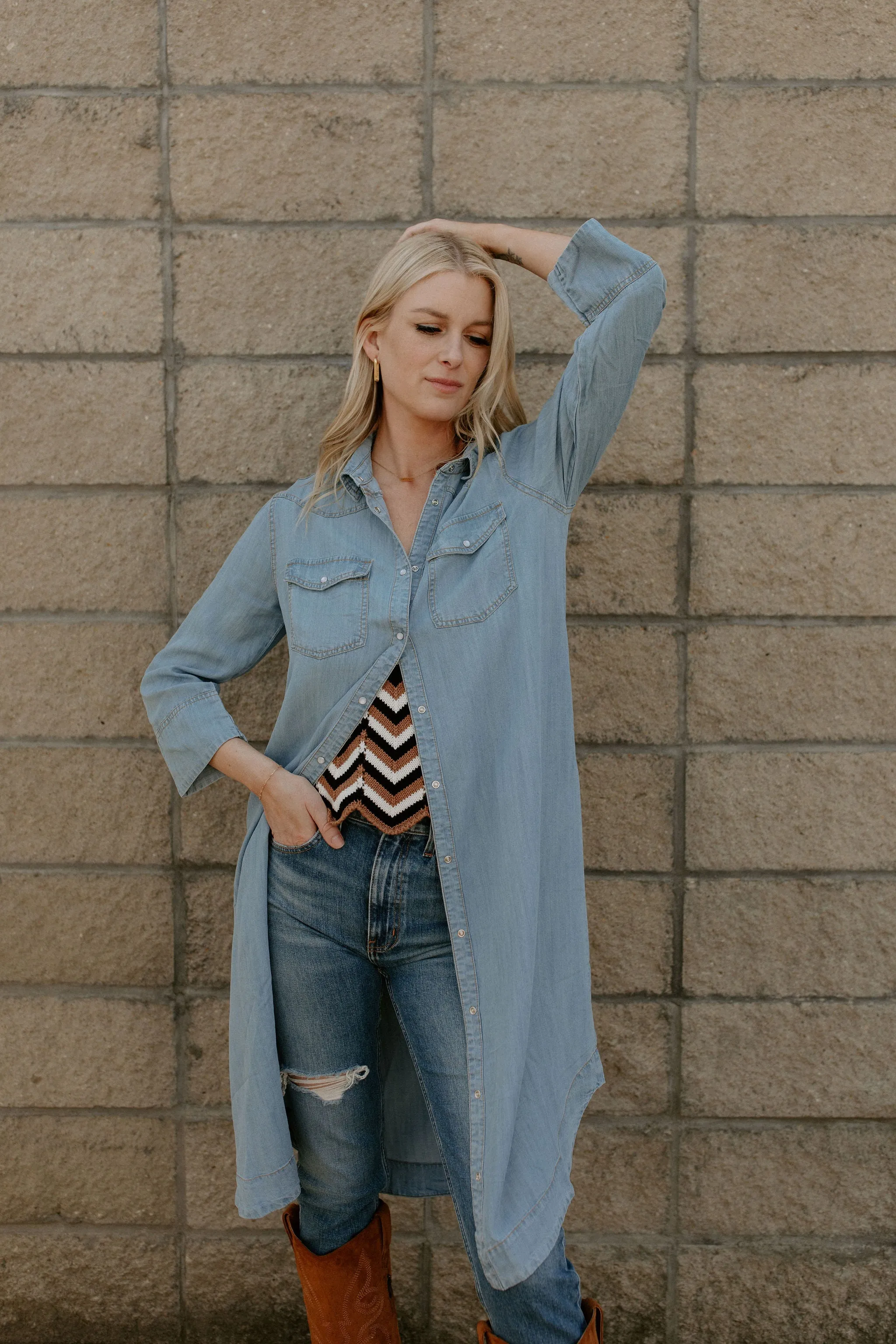 The Let's Dance Chevron Striped Knit Tank