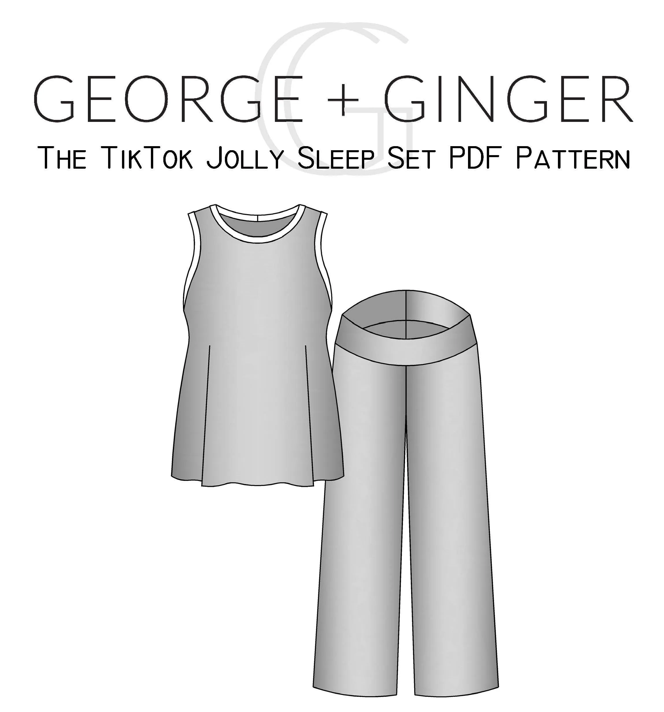 The TikTok Jolly Sleep Set PDF Sewing Pattern