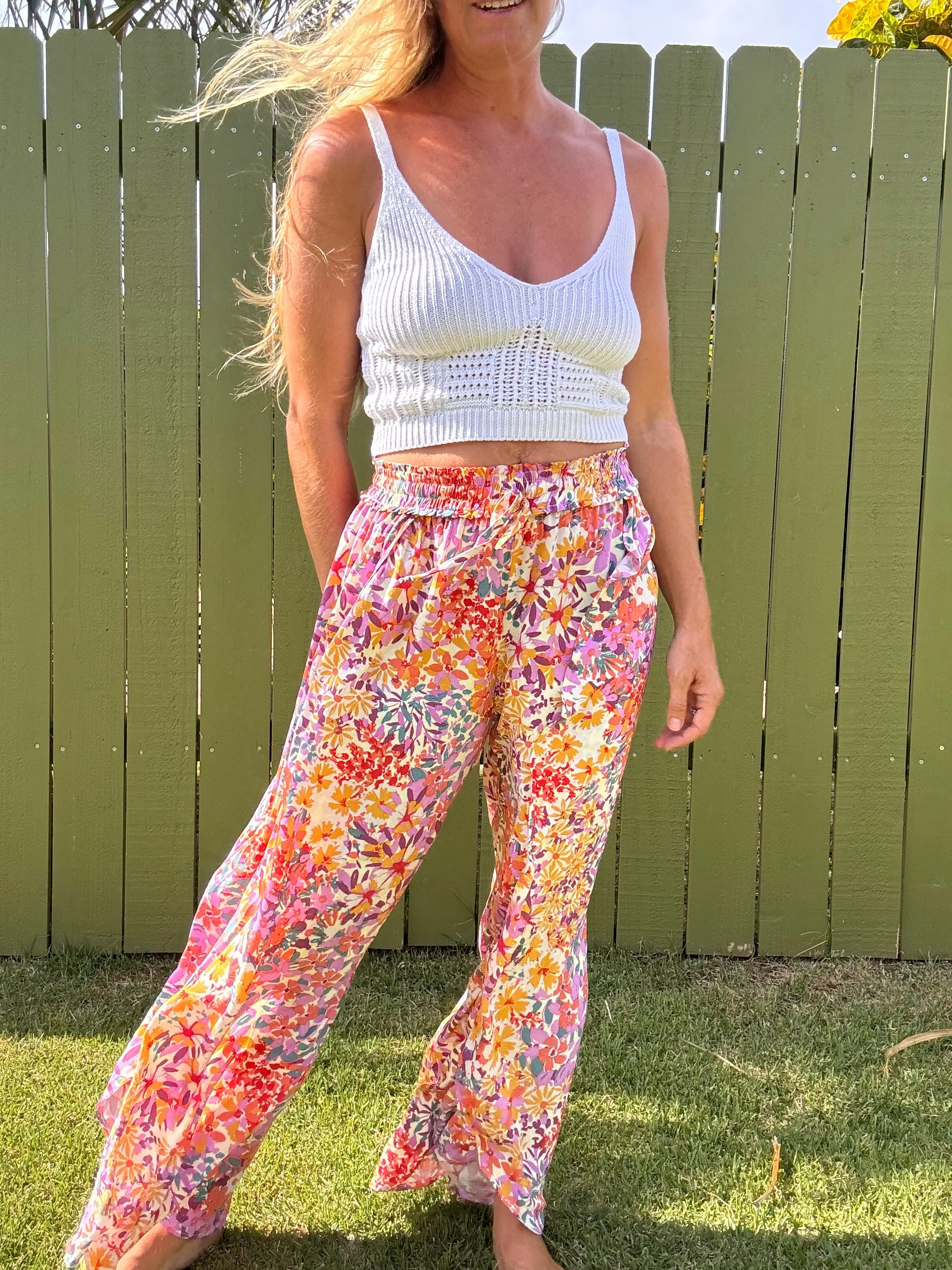 Tulip Gardens beach pant