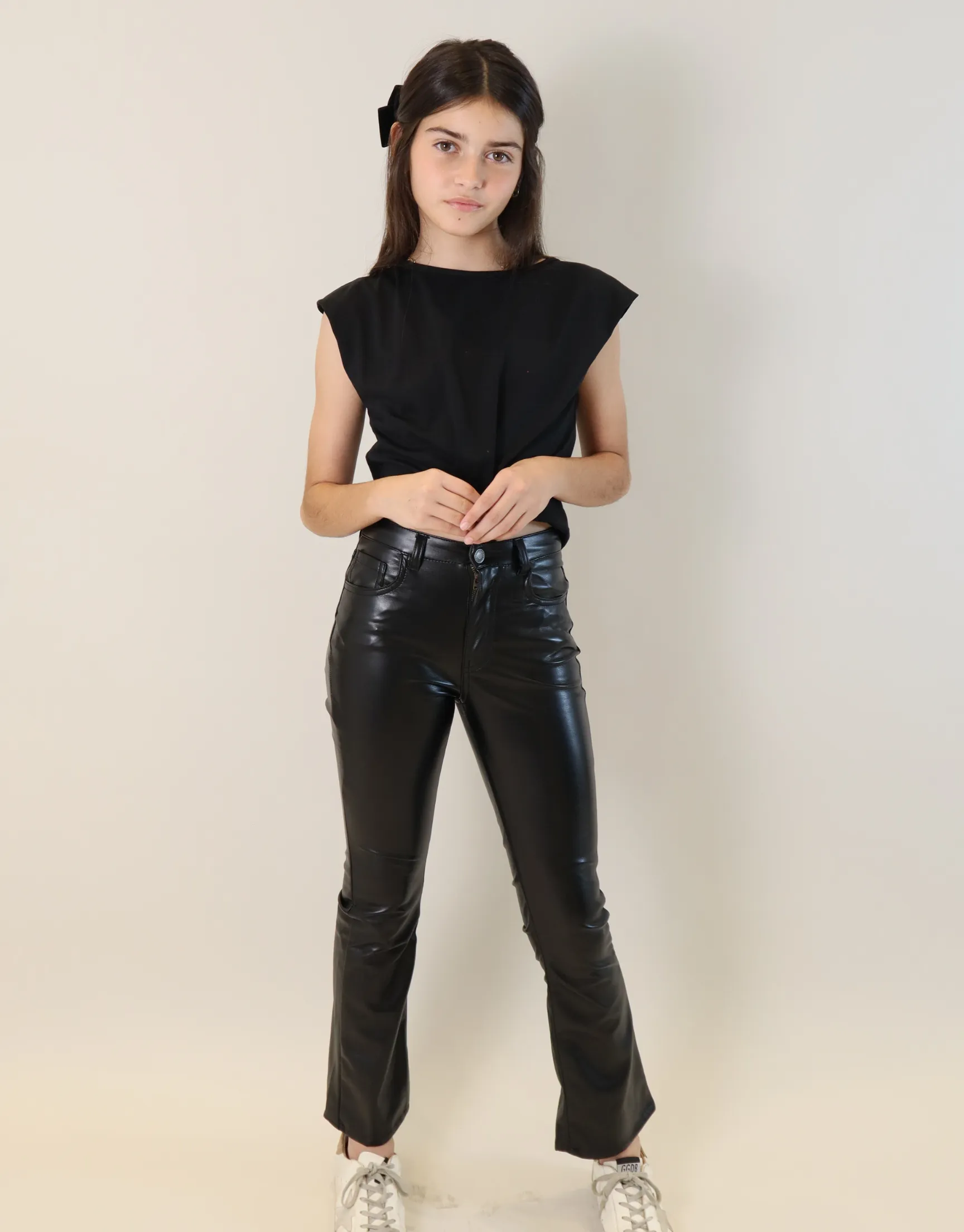 TWEEN LA STRETCH VEGAN LEATHER PANTS