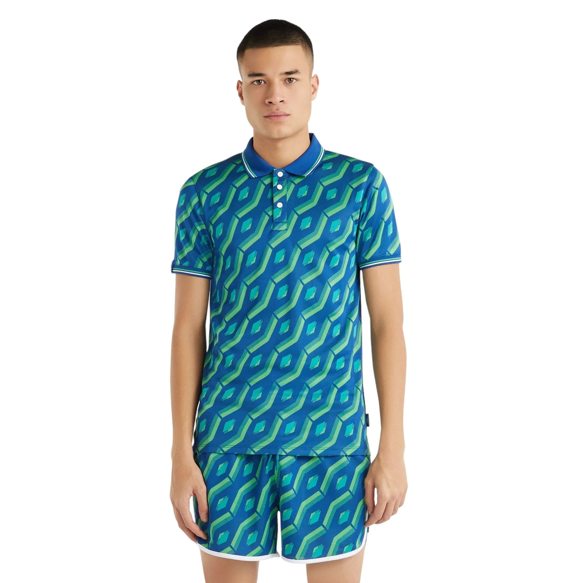 Umbro Jacquard Mens Polo Shirt