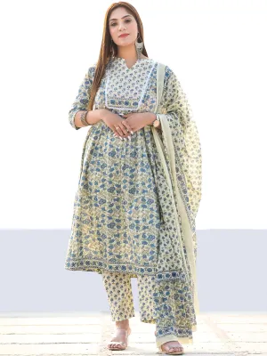 Utsav Apsara - Flared Kurta Pants & Dupatta - KS23A2584D